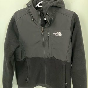 The North Face Black Hooded Jacket size Medium women’s